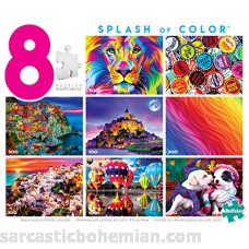 Buffalo Games Splash of Color 8-in-1 Jigsaw Puzzle Multi Pack B07D8FMVFT